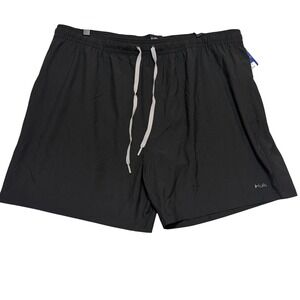 Huk Pursuit Volley Mens XXL Black Shorts Performance Activewear Fishing Swimming